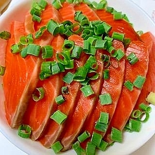 サーモンと小ねぎの サーモンたっぷり丼 レシピ・作り方 by v