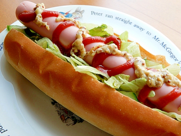 ヘルシー 魚肉ソーセージでホットドッグ レシピ 作り方 By ジョン リーバス 楽天レシピ ヘルシー 魚肉ソーセージでホットドッグ レシピ 作り方 By ジョン リーバス 楽天レシピ