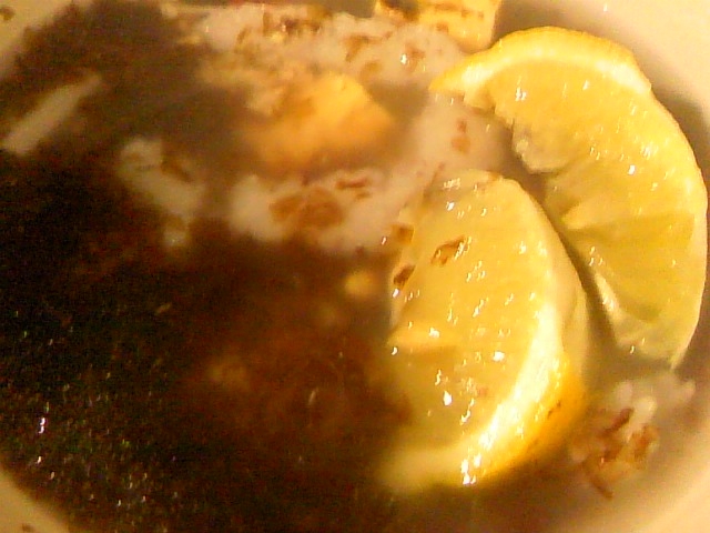 国産レモン巻き寿司スープ