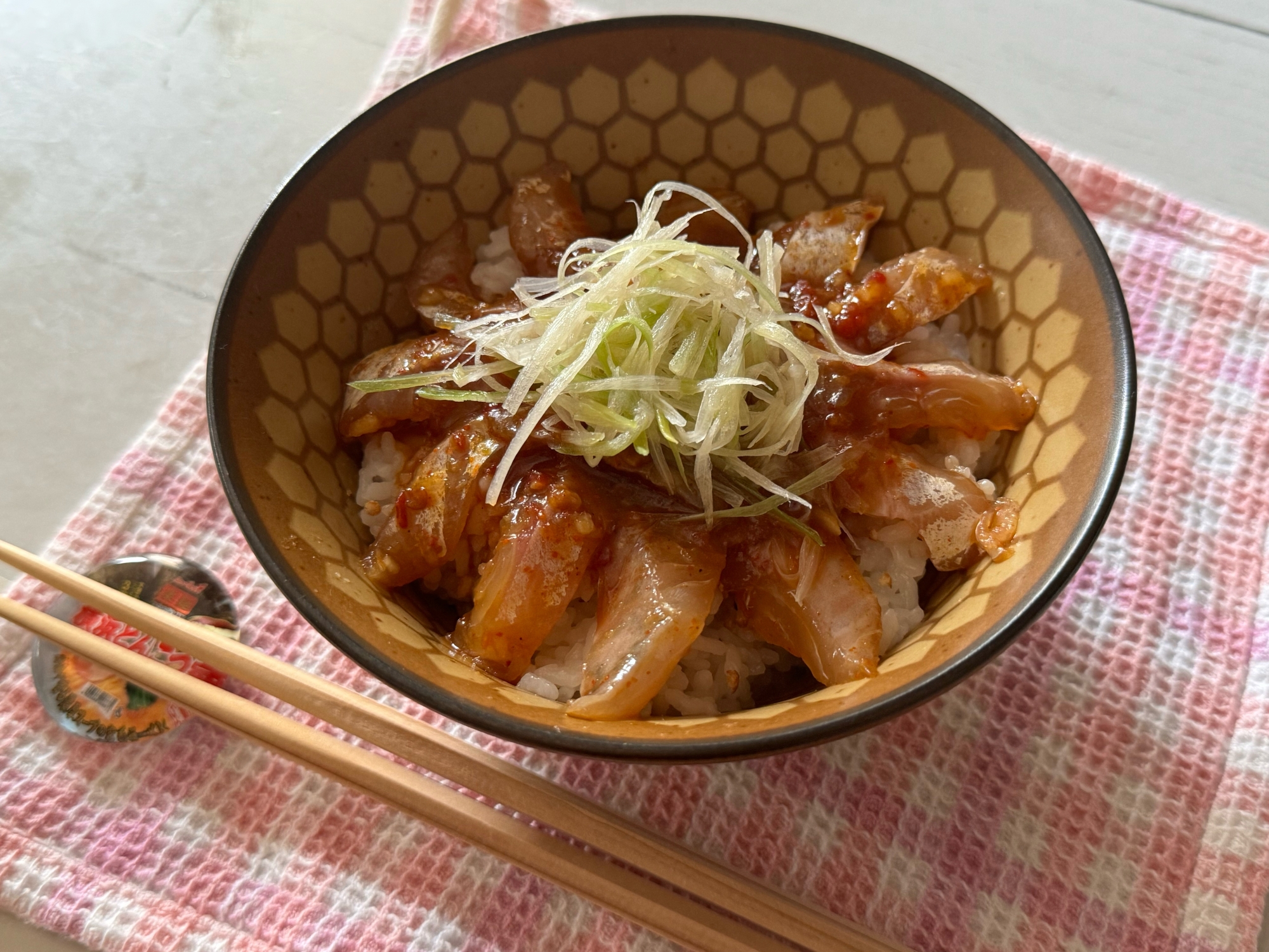 俺流賄い飯 #04【白身魚のユッケ丼】