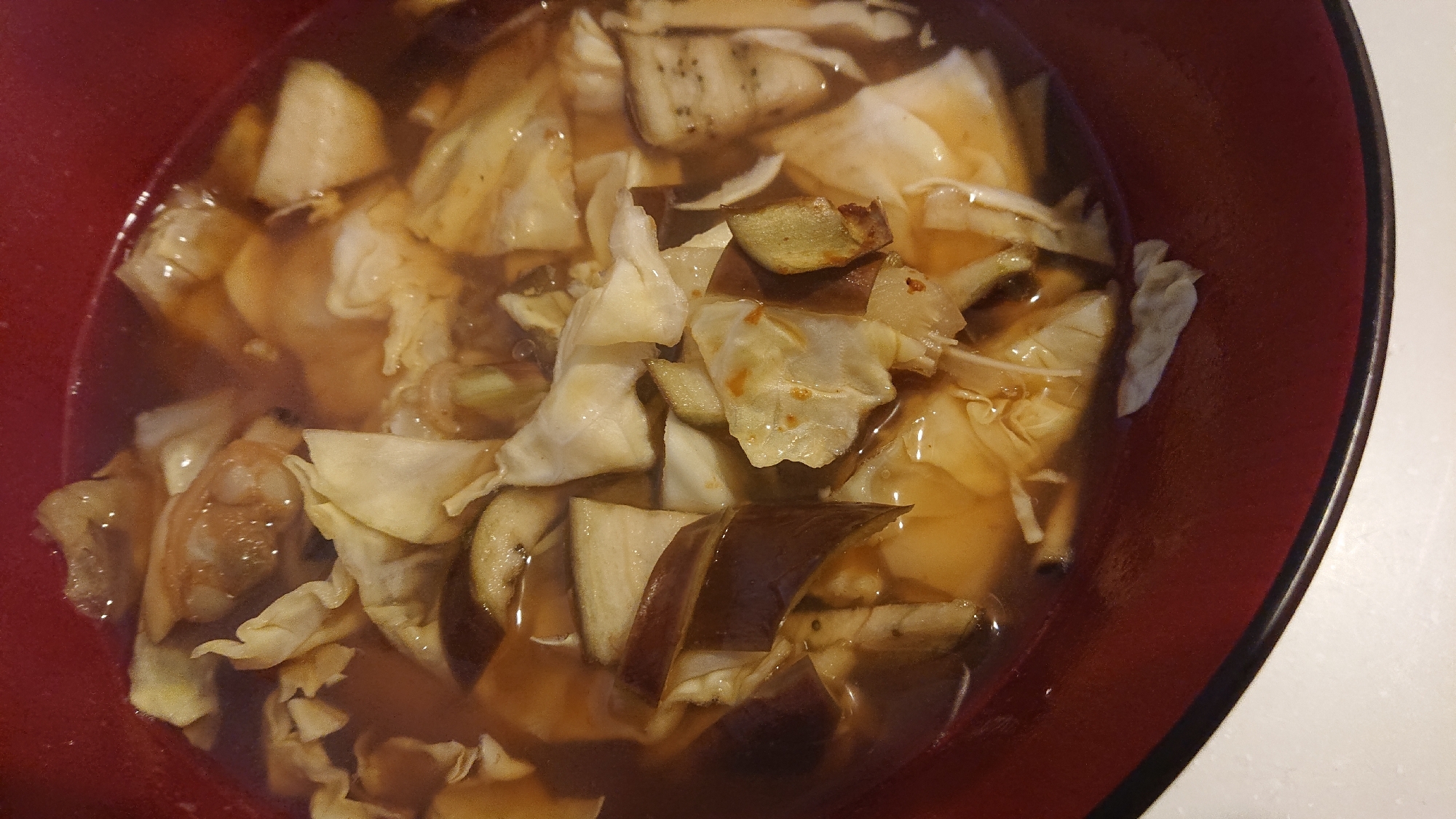 アサリ醤油スープ