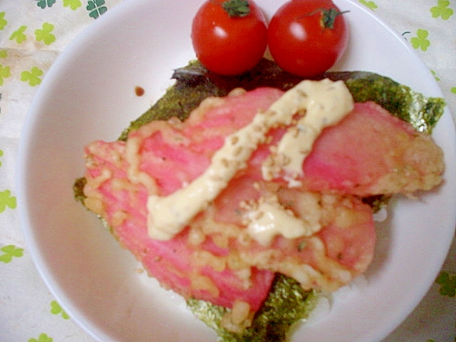 酢飯でなるとの磯辺揚げ海苔どん～☆