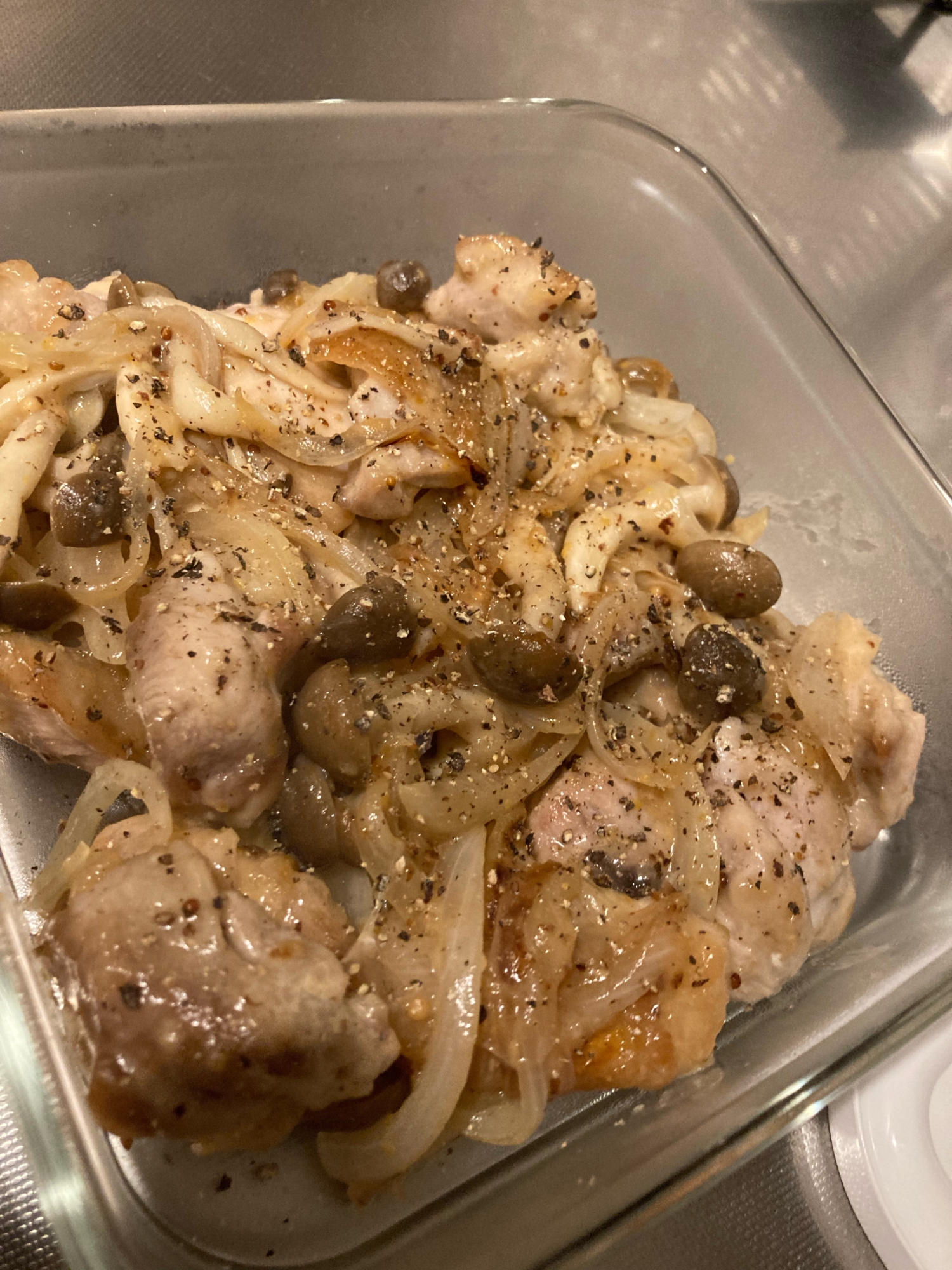 鳥もも肉のマスタードマヨ炒め