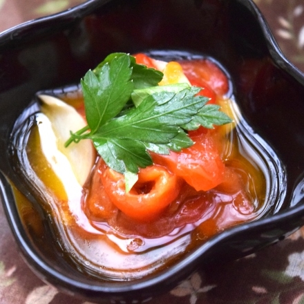 トルコ料理★パプリカのオリーブオイル&酢漬け