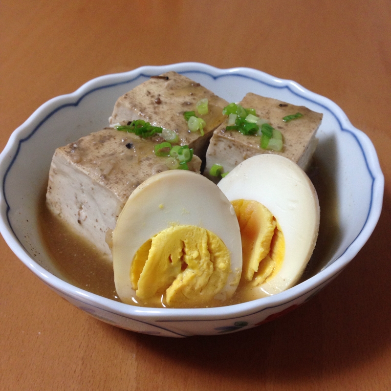豆腐と卵の甘辛煮♪