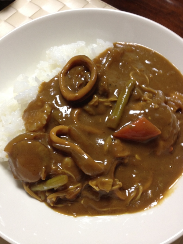 豆乳でまろやか、シーフードカレー