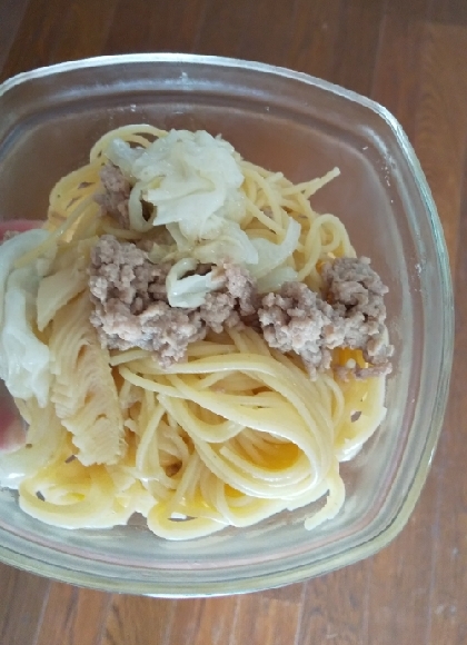 簡単！たけのことキャベツの春パスタ