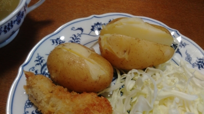 じゃがいも丸ごと炊飯器蒸かし