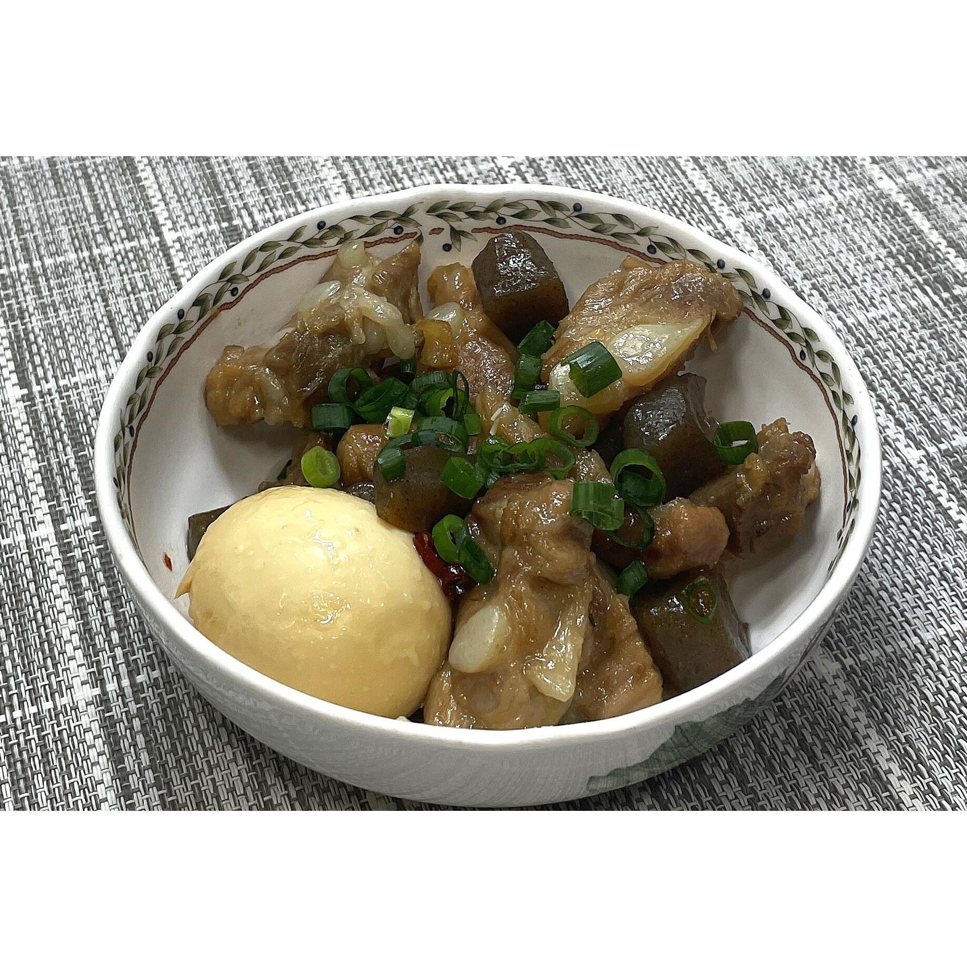 豚軟骨の甘辛煮込み★動画あり★