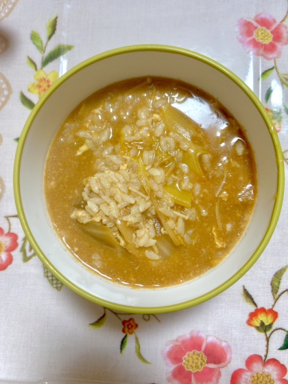 キムチ鍋のシメはこれ！旨辛チーズ雑炊✨