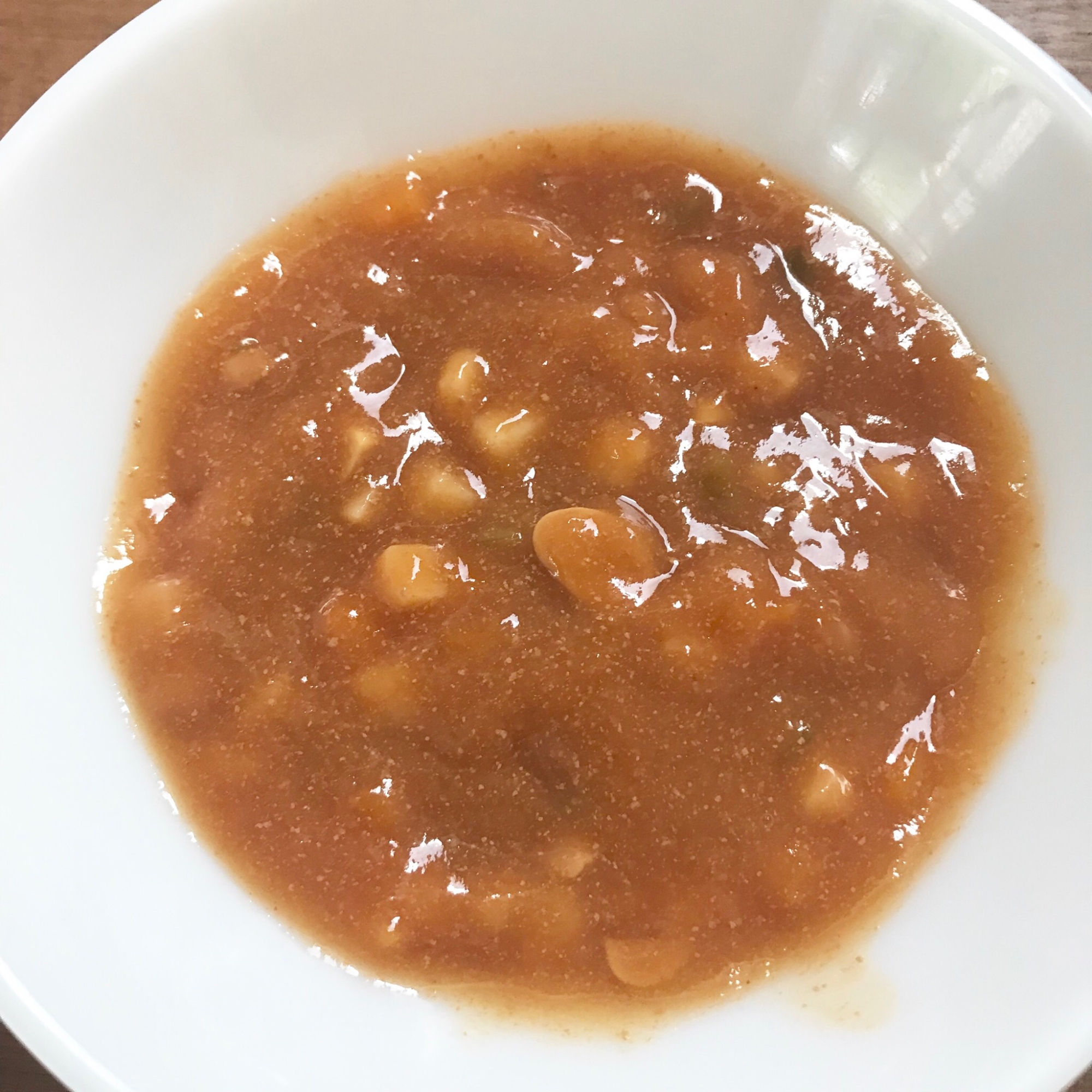 【離乳食】大豆とゴロゴロ野菜のトマト煮込み