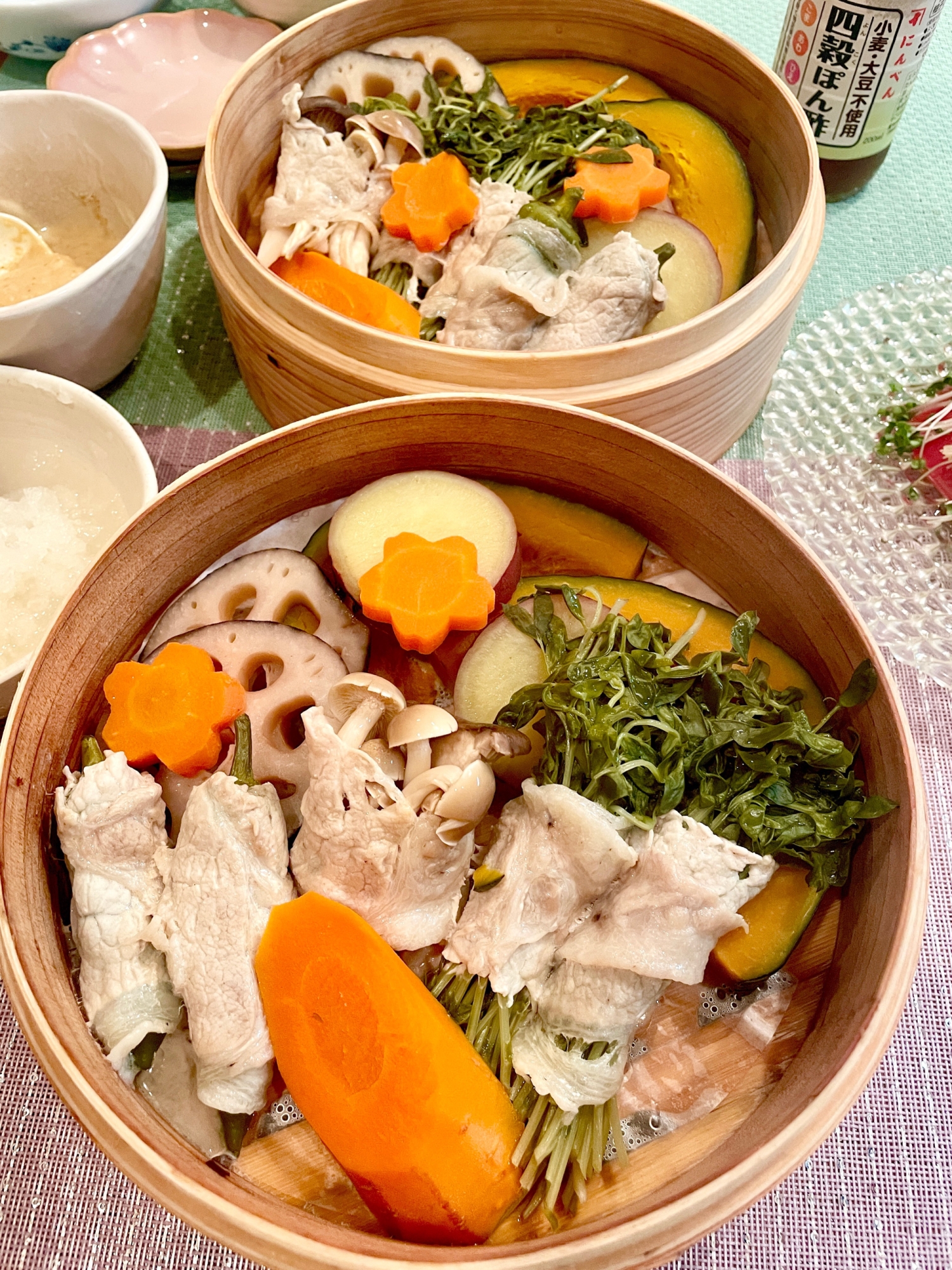 お肉も野菜も美味しくいただきます♡セイロ蒸し