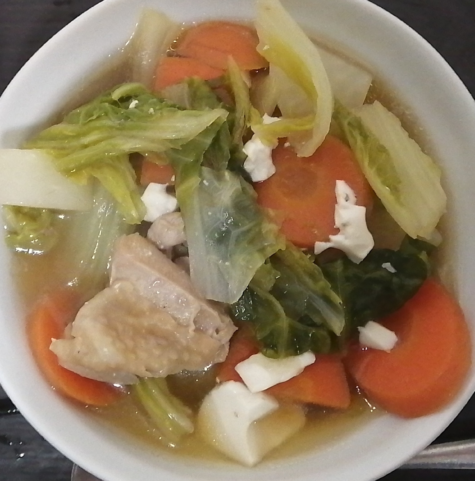 野菜鍋(白菜、人参、大根、豆腐、etc,)