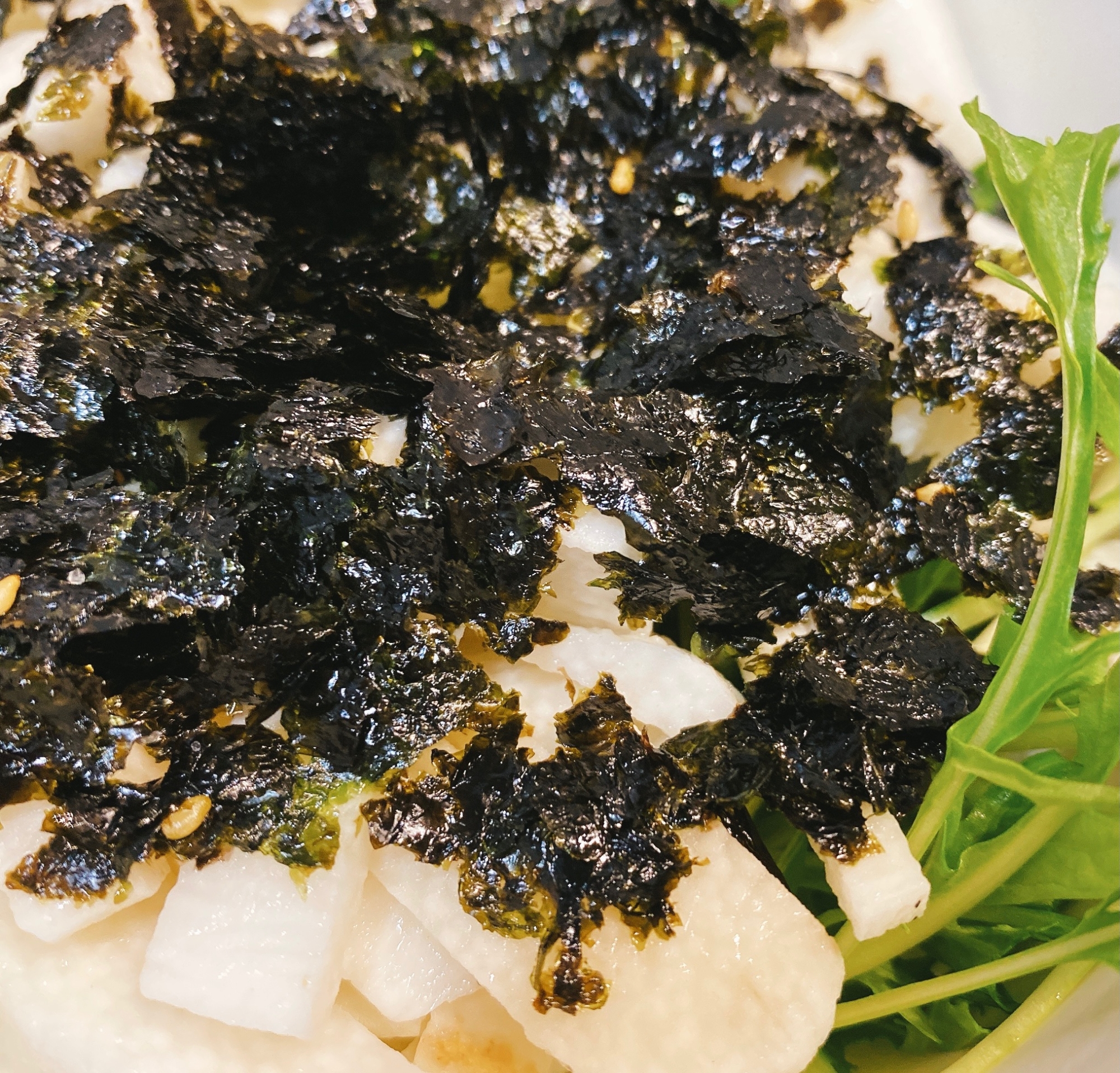 水菜と山芋の韓国風サラダ⭐️