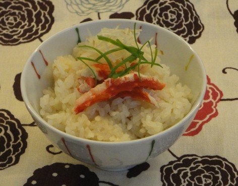 たっぷりカニを炊き込んだ！贅沢☆カニごはん