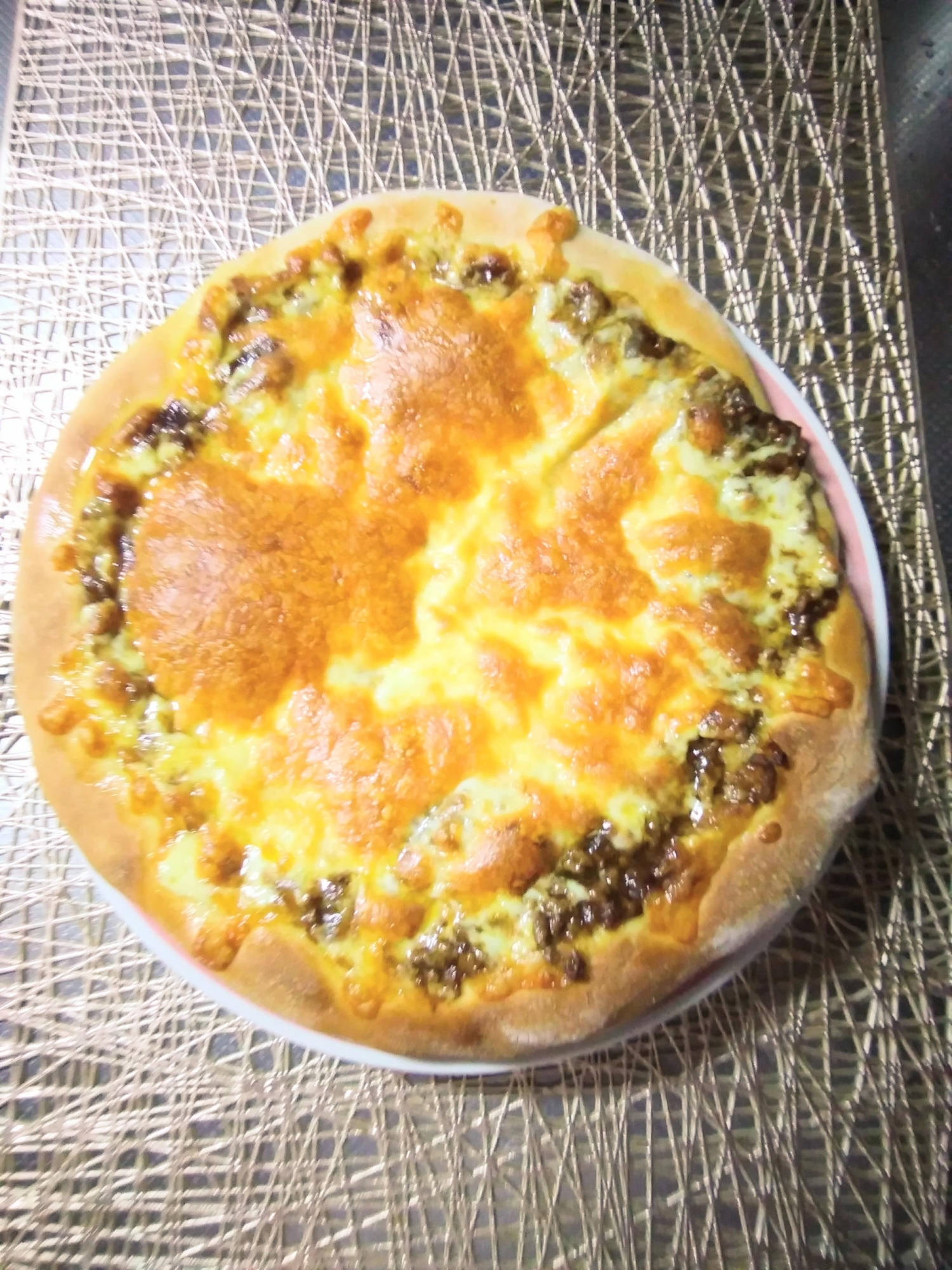 ピザ☆カレーチーズピザ