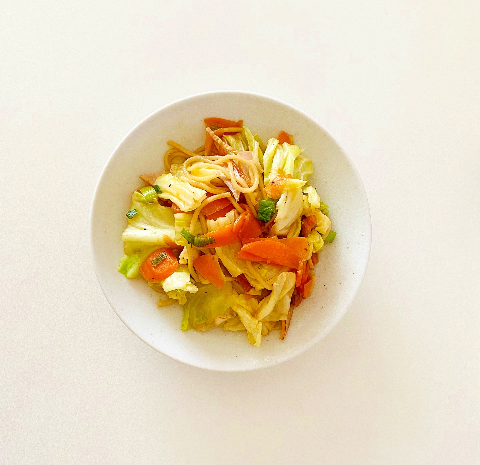 生姜風味の野菜焼きそば