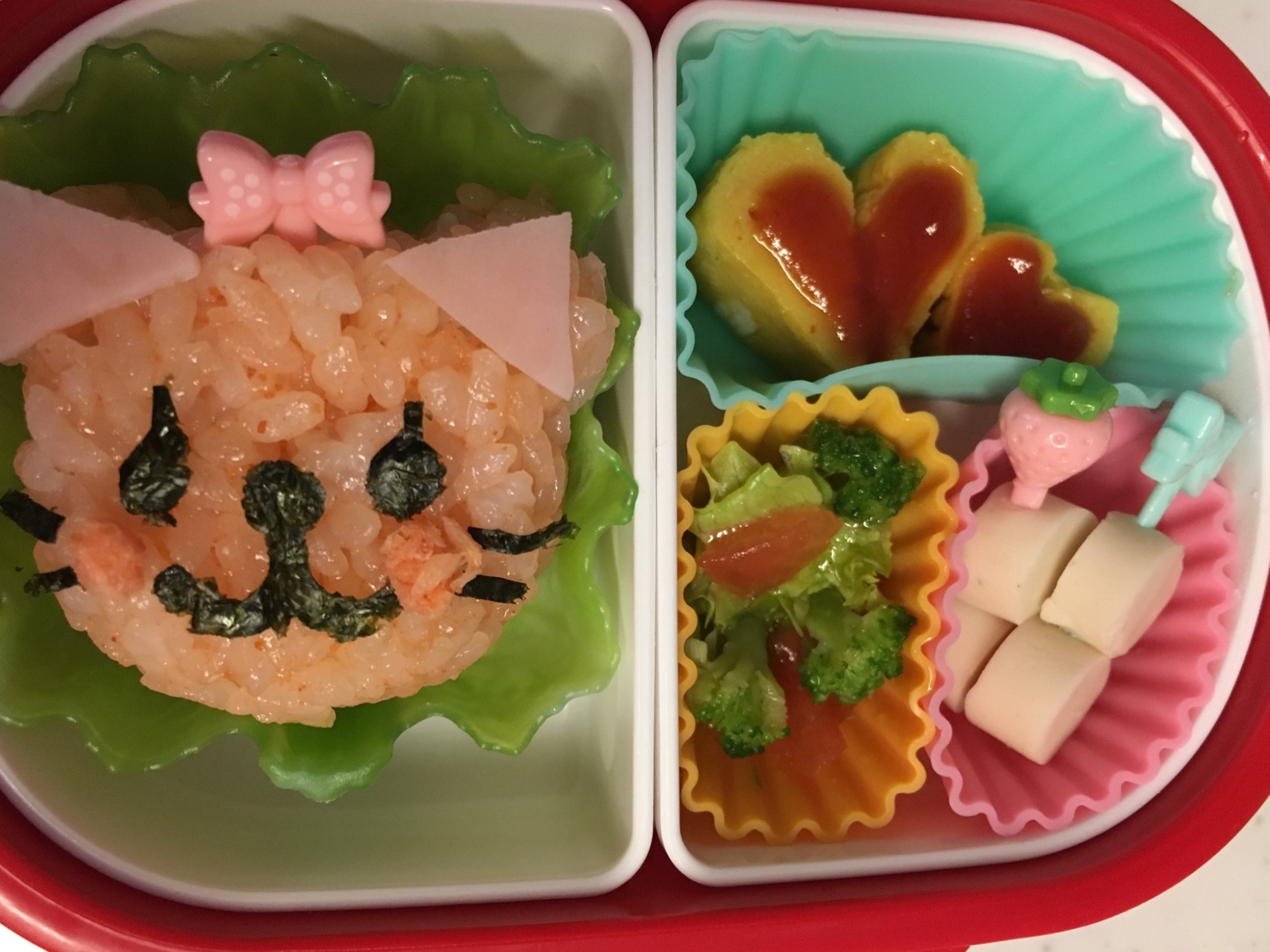 幼稚園 お弁当 可愛いごはん ねこ