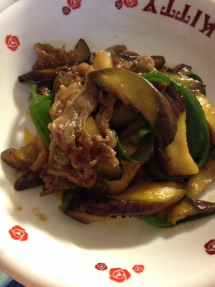 簡単 牛肉 なす ピーマンのオイスターソース炒め レシピ 作り方 By Asami0418 楽天レシピ