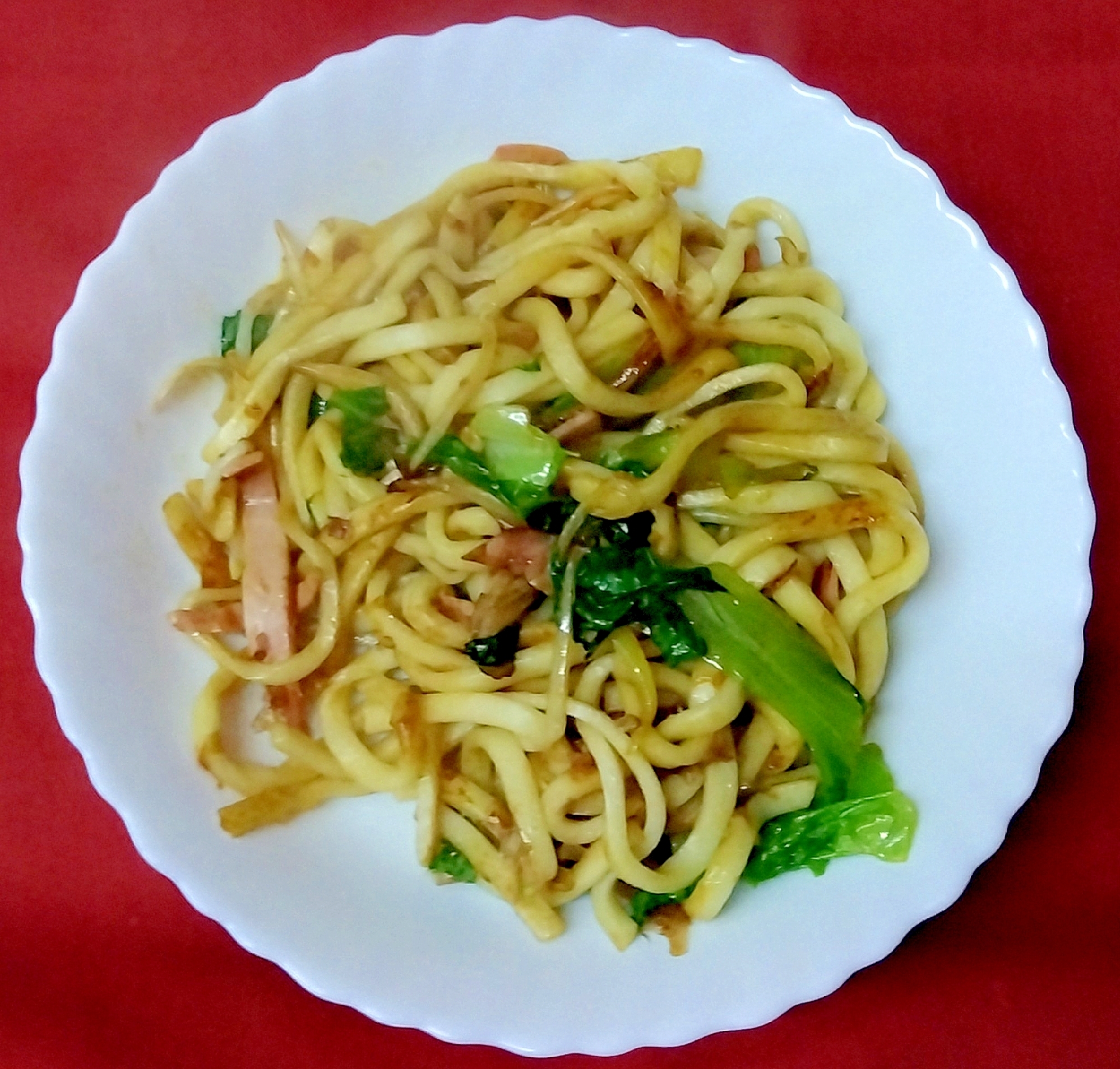 レタス焼きうどん