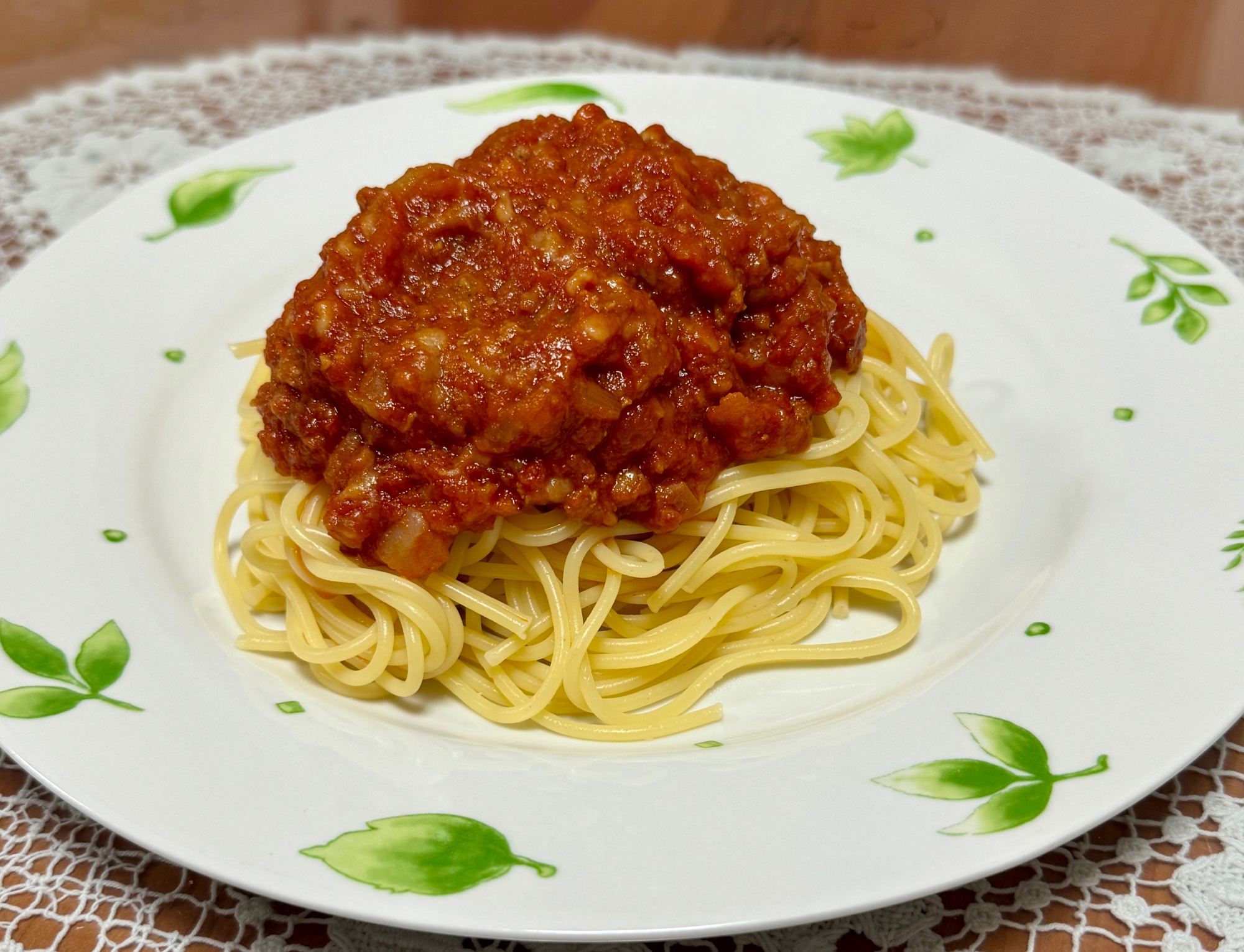 ハンバーグをリメイクしたランチ☆ミートスパゲティ