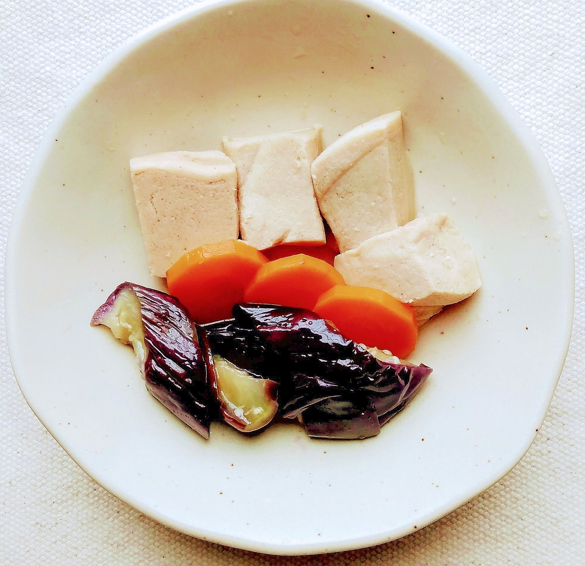 高野豆腐と茄子の煮物
