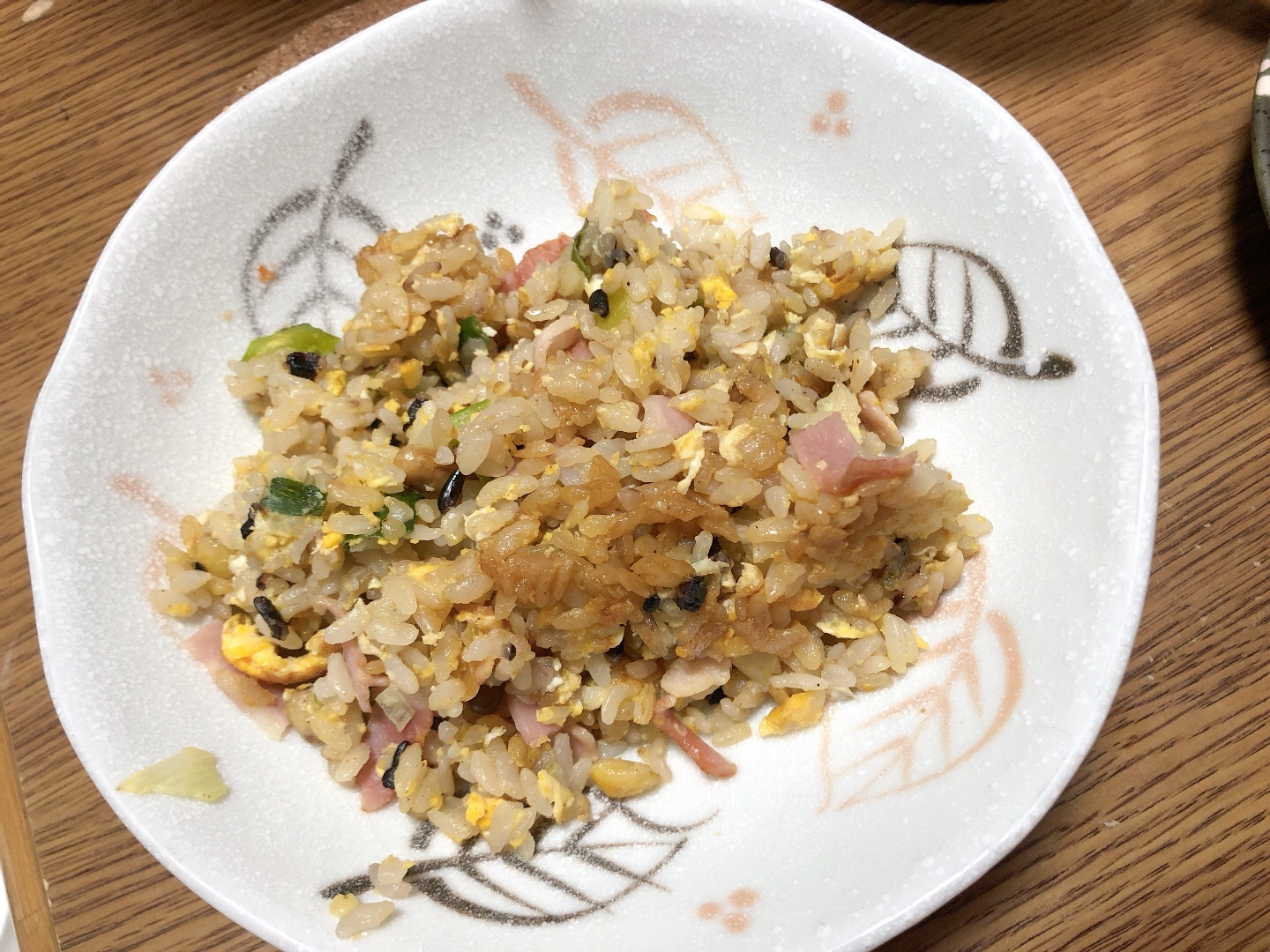 雑穀米入りシンプル炒飯