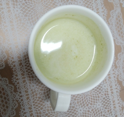 黒糖抹茶ホットミルク