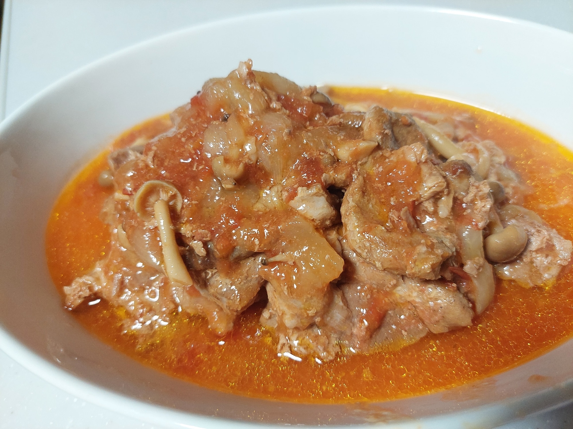 ホットクック ロース肉のトマト煮込み レシピ・作り方 by 3児のママ