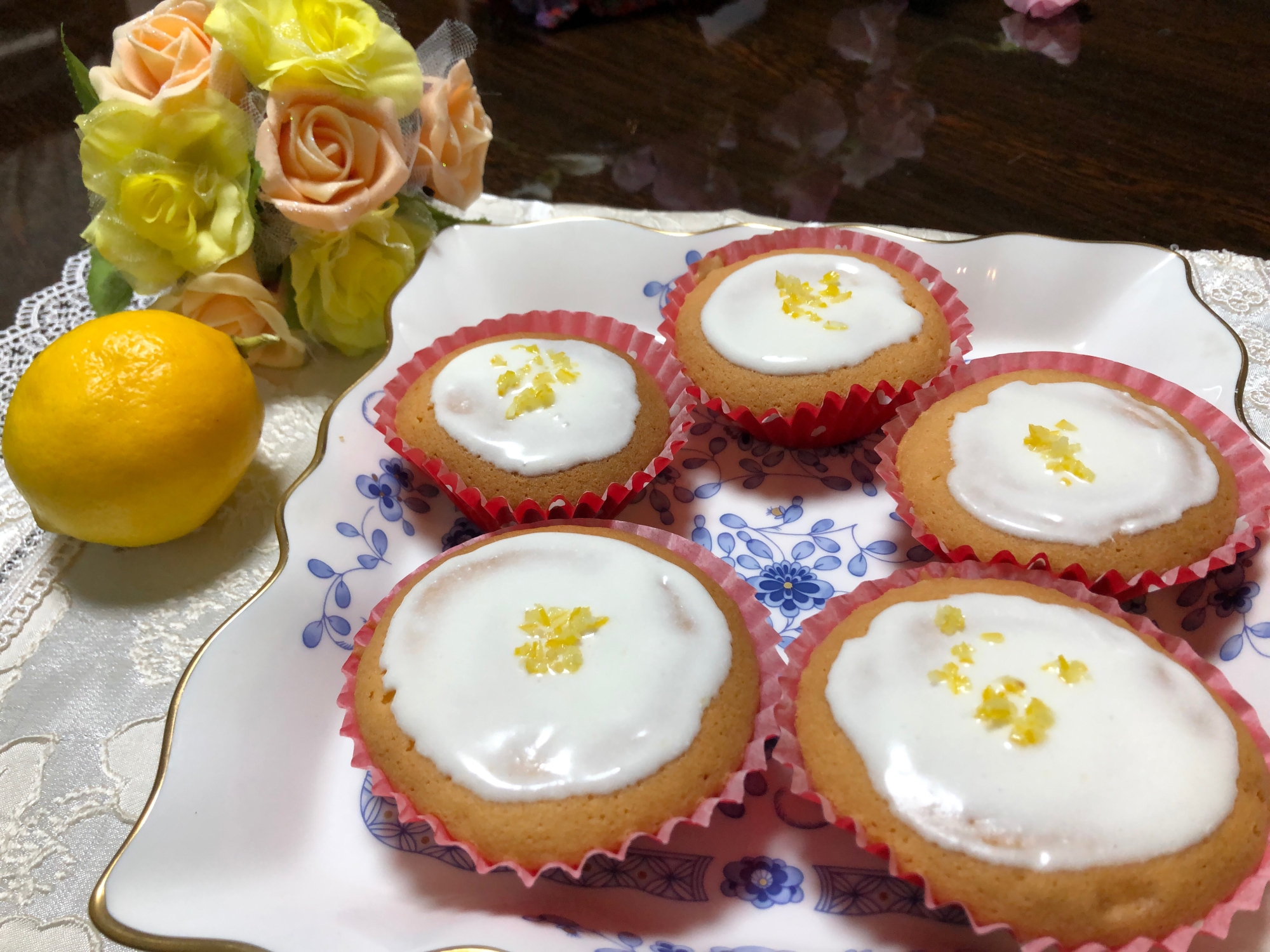 レモンのアイシングケーキ