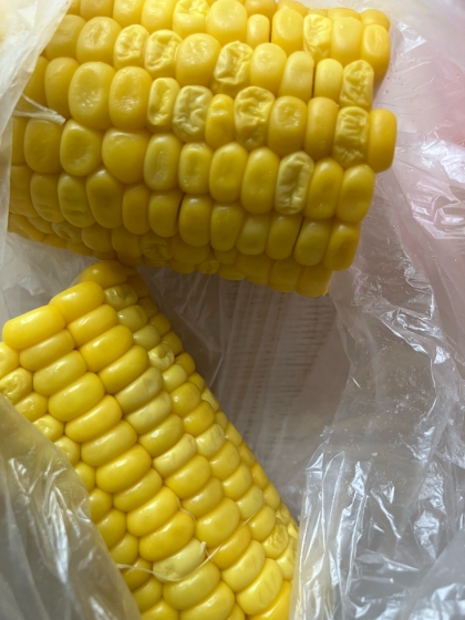 プリプリ♪レンジでとうもろこし