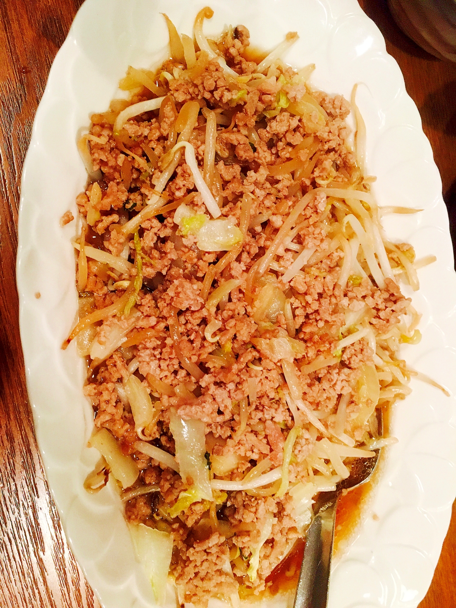 白菜ともやしと豚ひき肉炒め レシピ 作り方 By みゅうしろ 楽天レシピ