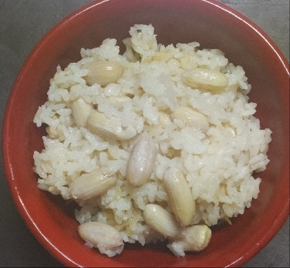 市販のつゆで簡単!! 落花生ごはん★