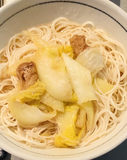 白菜にゅうめん