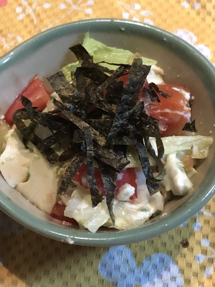 豆腐とアボカドの和風サラダ 