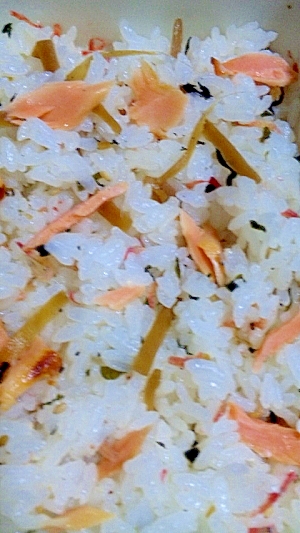 簡単！鮭と生姜煮の混ぜごはん