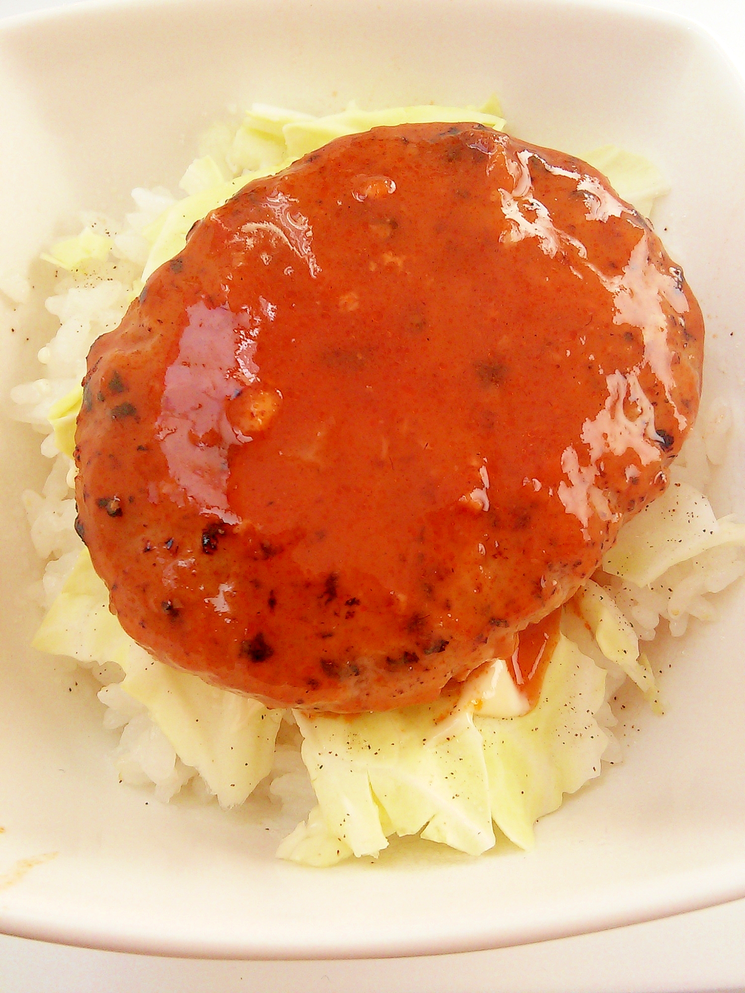 丼 ハンバーグ