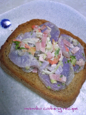 サンドウィッチ♡キタムラサキDEポテトサラダ♡