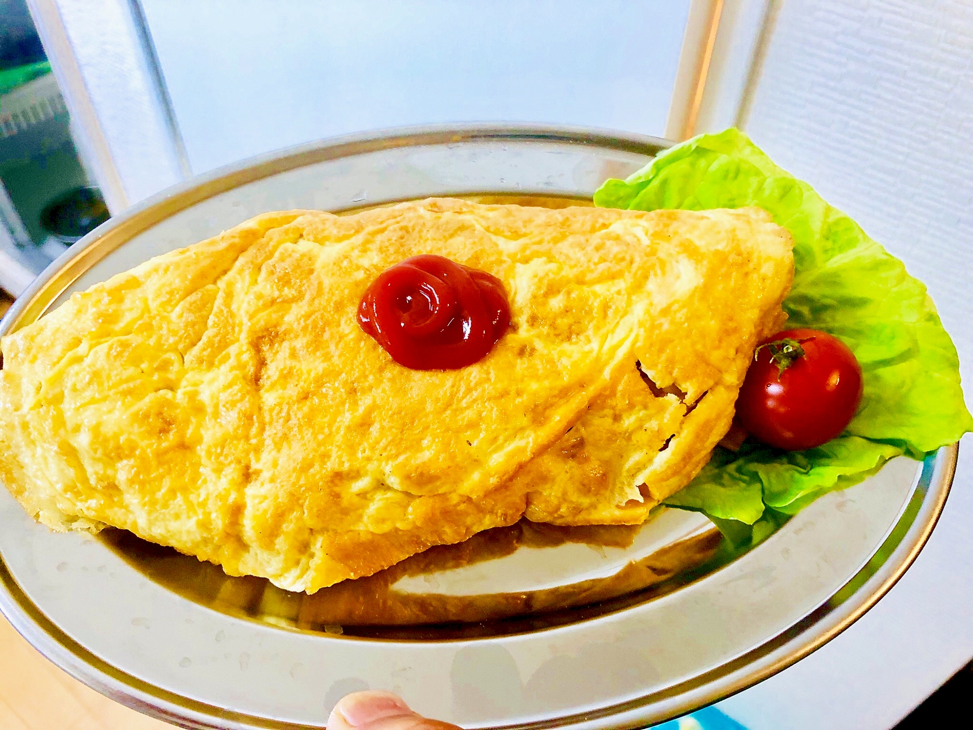 ⭐今日の朝食「路地裏風ジャンバラヤのオムライス」