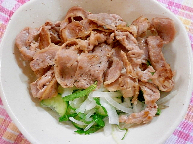 豚肉の焼きしゃぶ