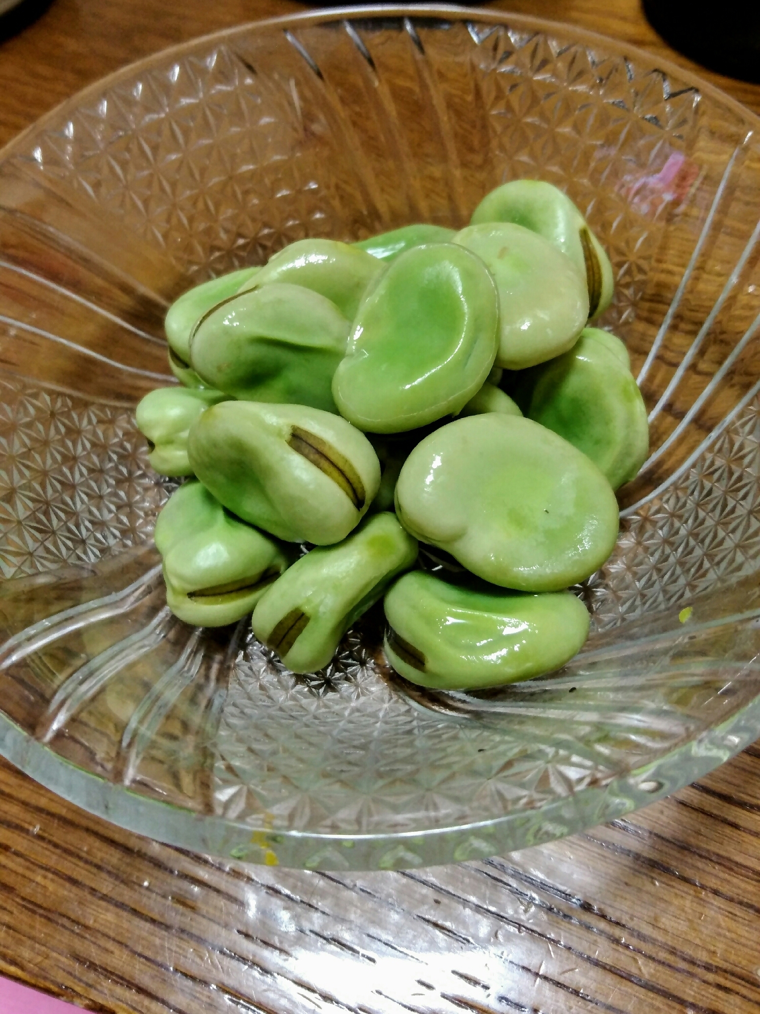 旬！そら豆の塩茹で。