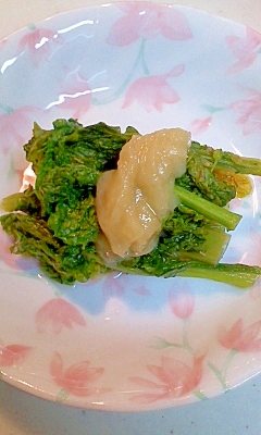 菜の花の味噌がけ レシピ 作り方 By ジョンとポーク 楽天レシピ