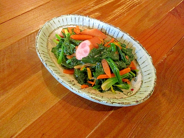 ほうれん草とウィンナーのバターソテー レシピ 作り方 By ぶるぶるらぶ 楽天レシピ
