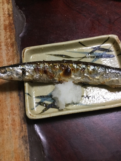 秋刀魚のぱりぱり塩焼き