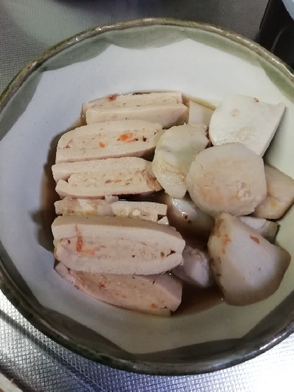 高野豆腐の鶏ひき肉はさみ煮
