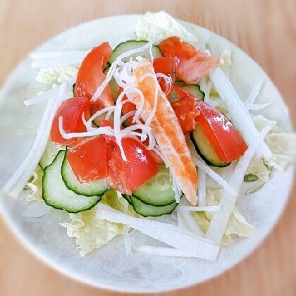 野菜たっぷりカニサラダ レシピ・作り方 by 夢シニア(レポ返遅くなり