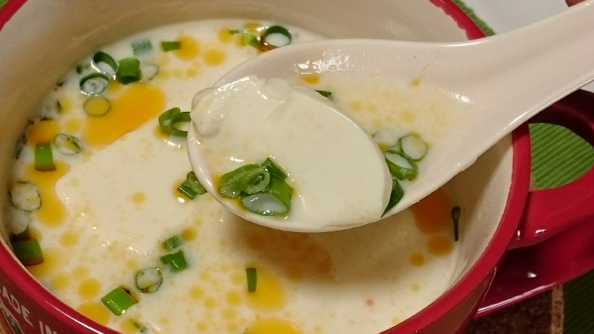 豆腐と豆乳DE〜中華風スープ