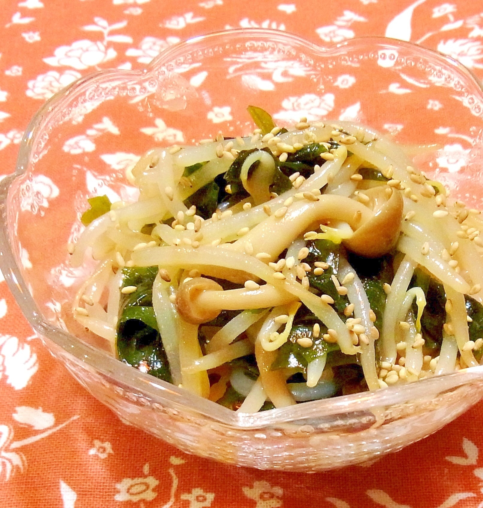もやしとしめじとわかめの中華風サラダ レシピ・作り方 by メリッコ