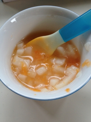 離乳食中期にんじんうどん レシピ 作り方 By O めいmama 楽天レシピ 離乳食中期にんじんうどん レシピ 作り方 By O めいmama 楽天レシピ