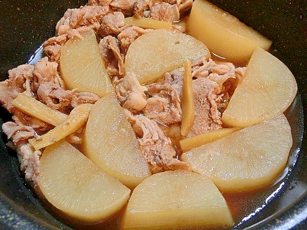 炊飯器で作る大根と豚こまの煮物